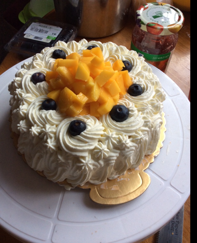 戚风生日蛋糕 （君之）