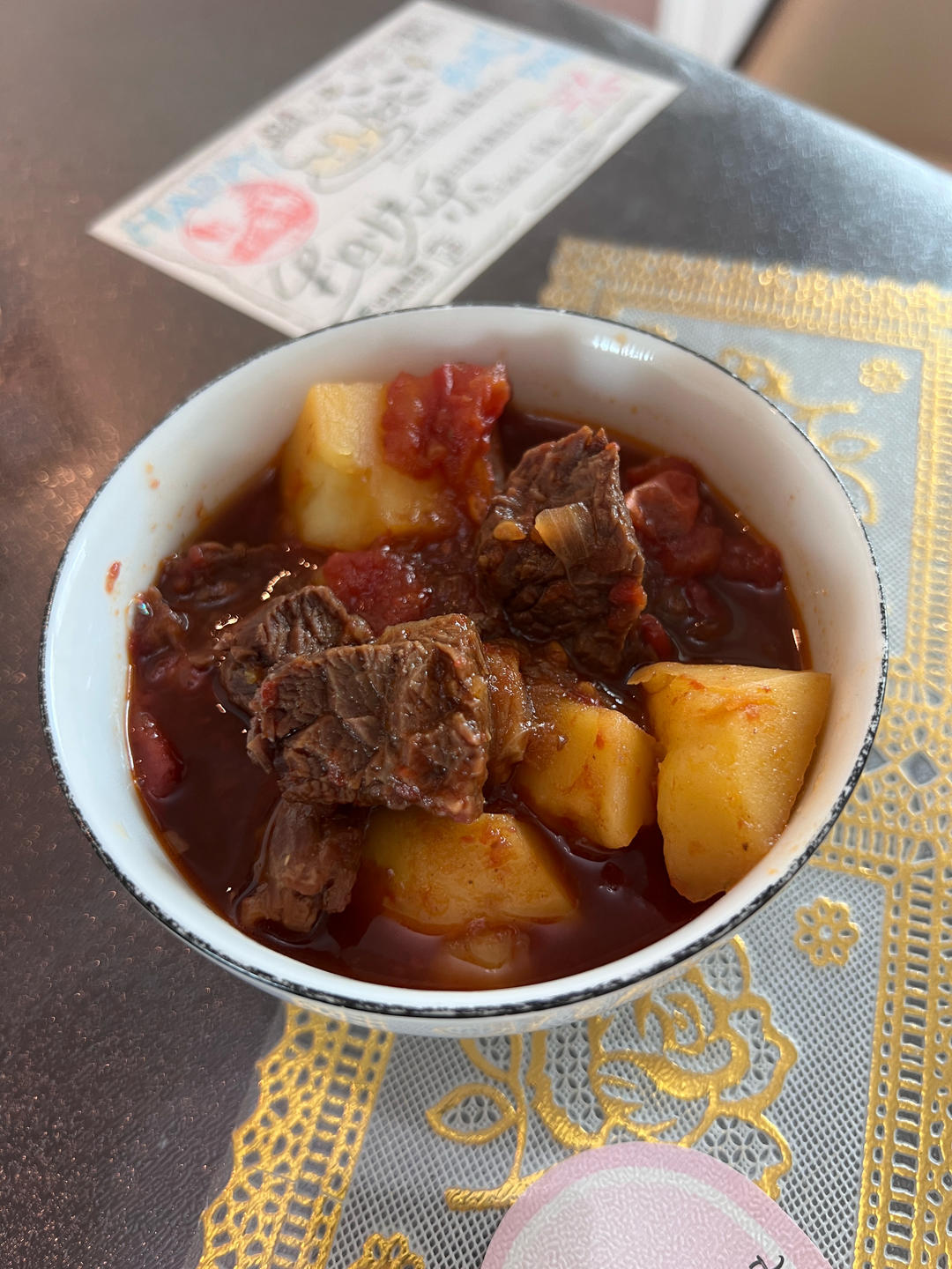 番茄土豆牛腩煲（电饭煲）