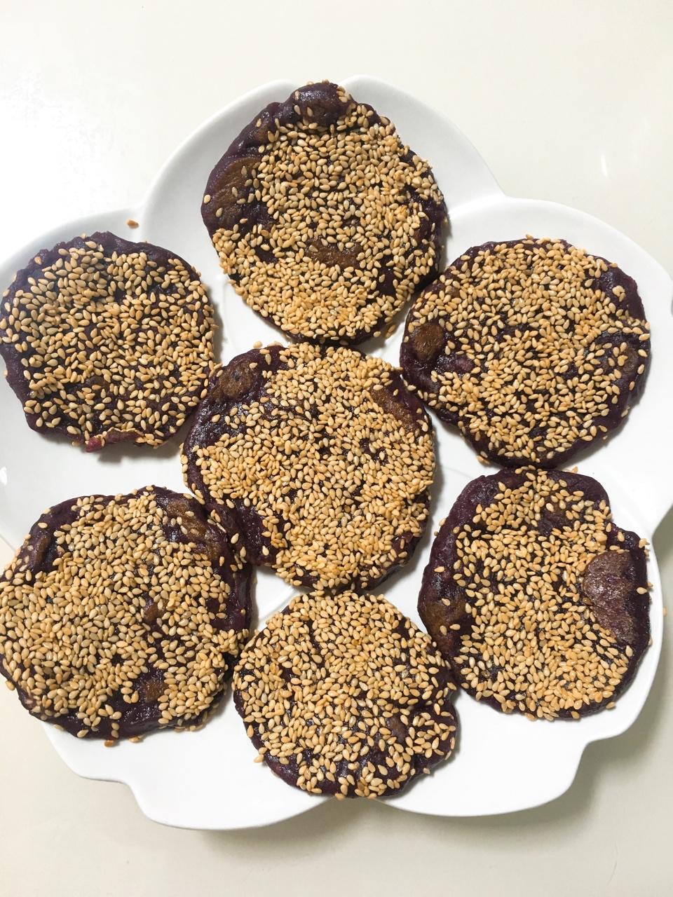 减肥必备紫薯饼