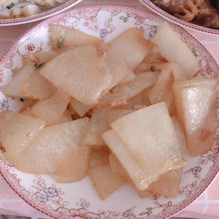 虾皮炒冬瓜