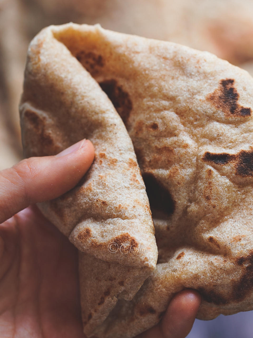 印度烤馕(Naan) 60%全麦｜香软健康·大气球