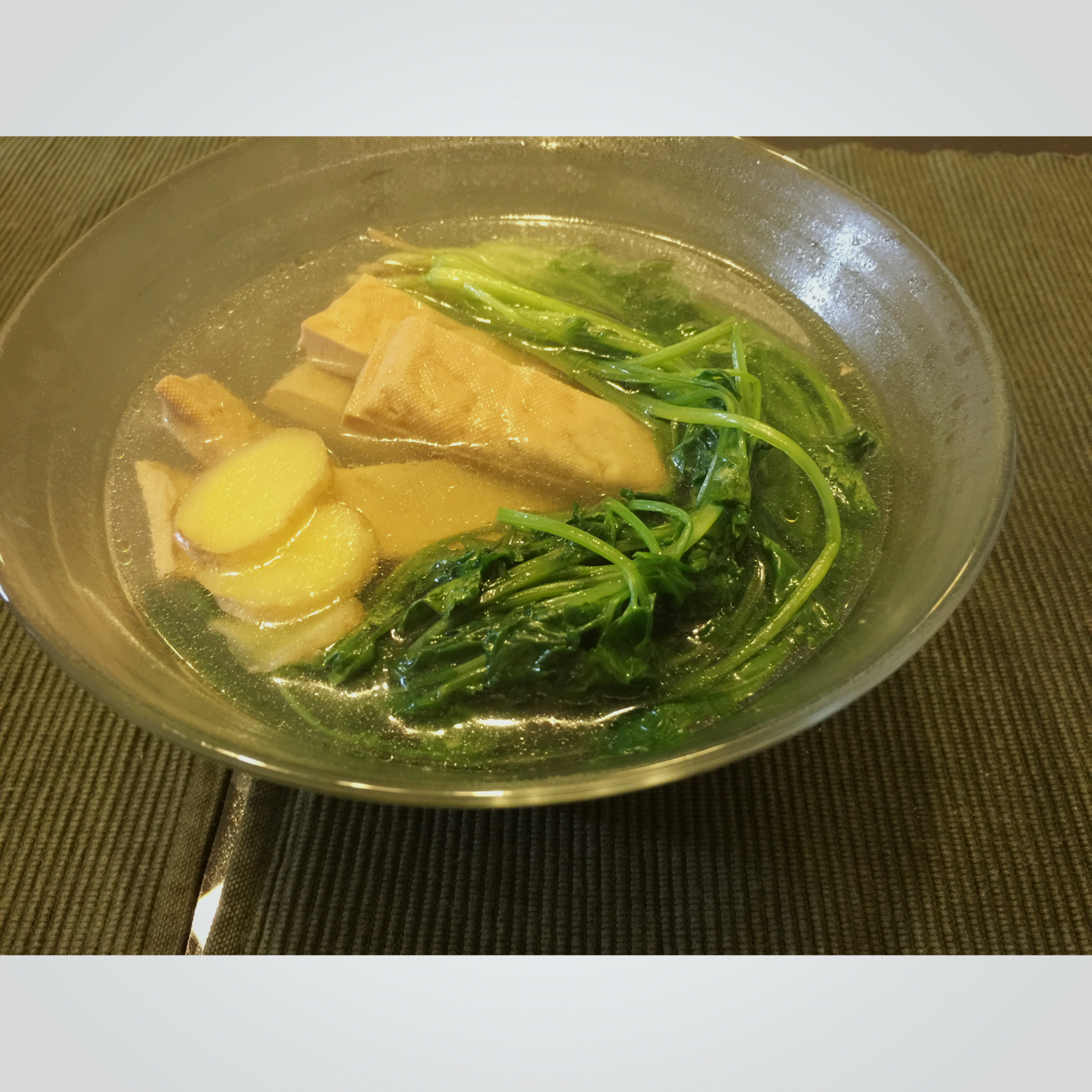 香菜豆腐羹
