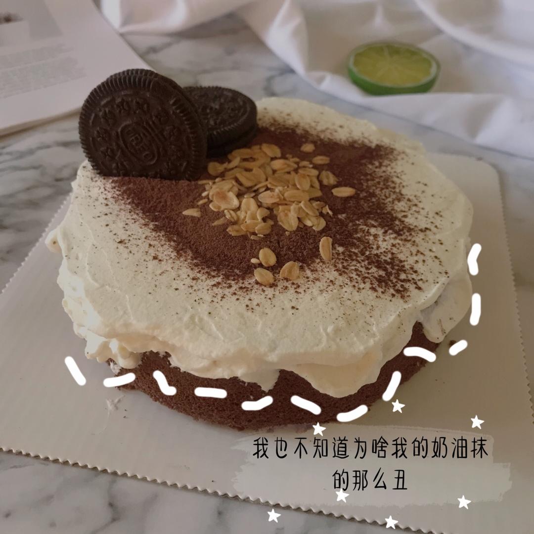 可可戚风蛋糕6寸