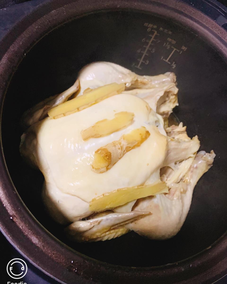 电饭锅简易版：盐焗手撕鸡