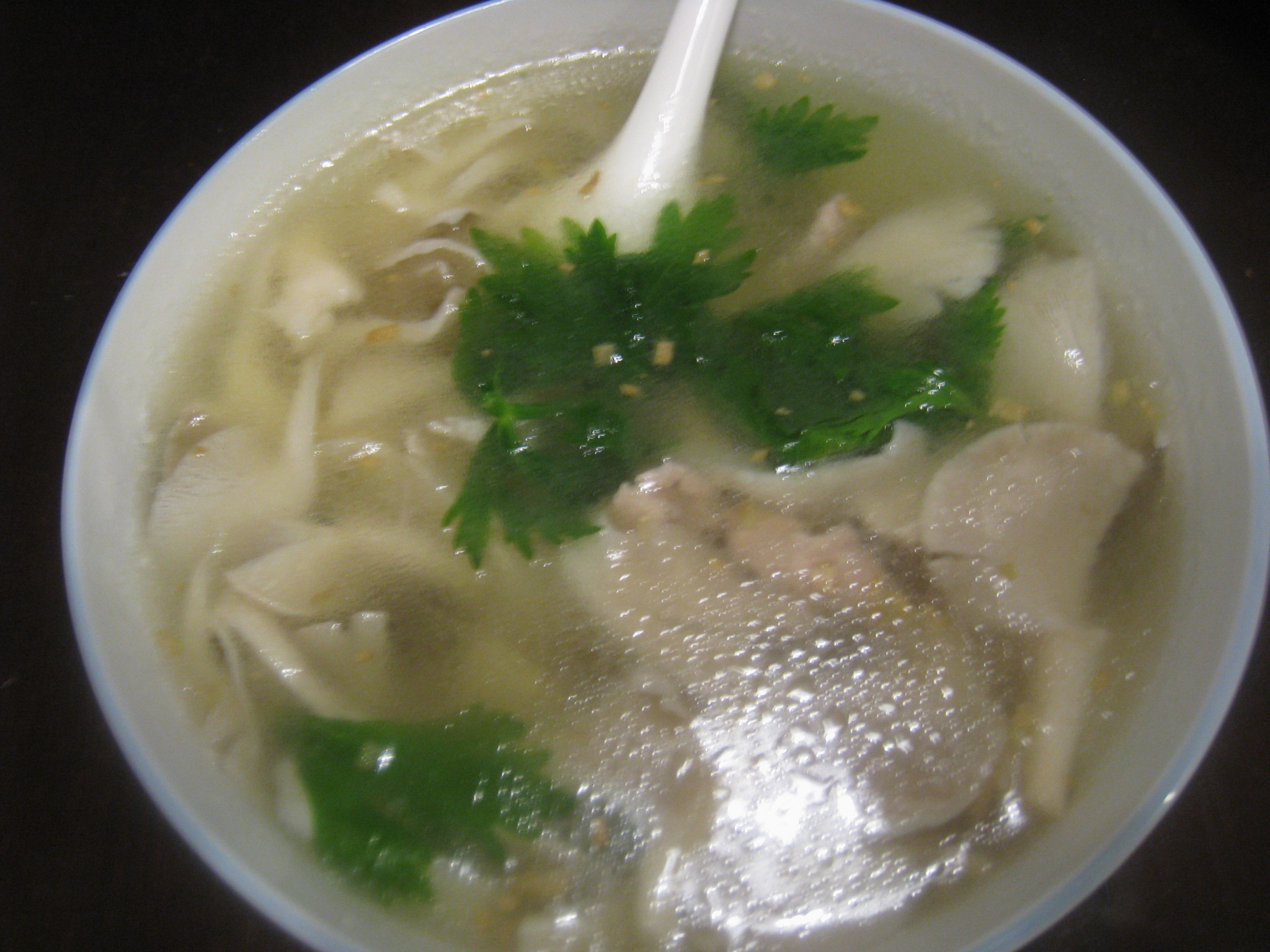 平菇肉片汤