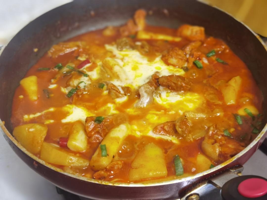 韩式奶酪辣炒鸡 cheese dakgalbi