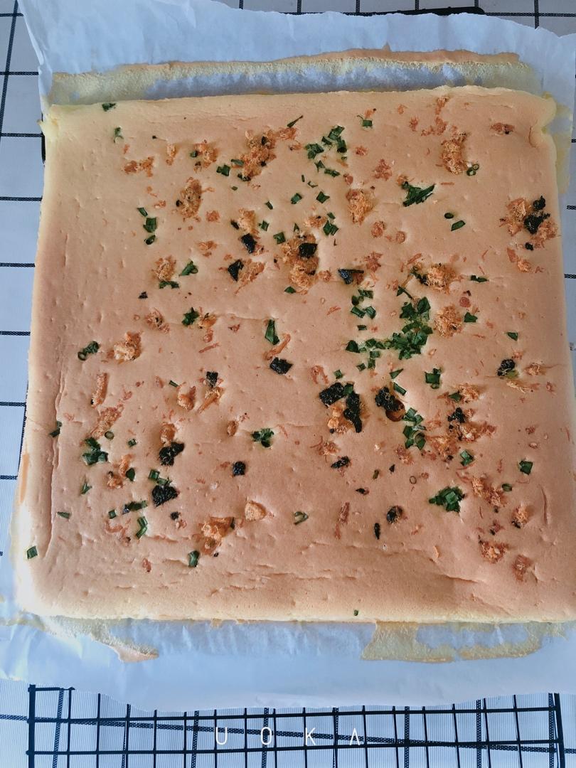 香葱肉松肥蛋糕卷～