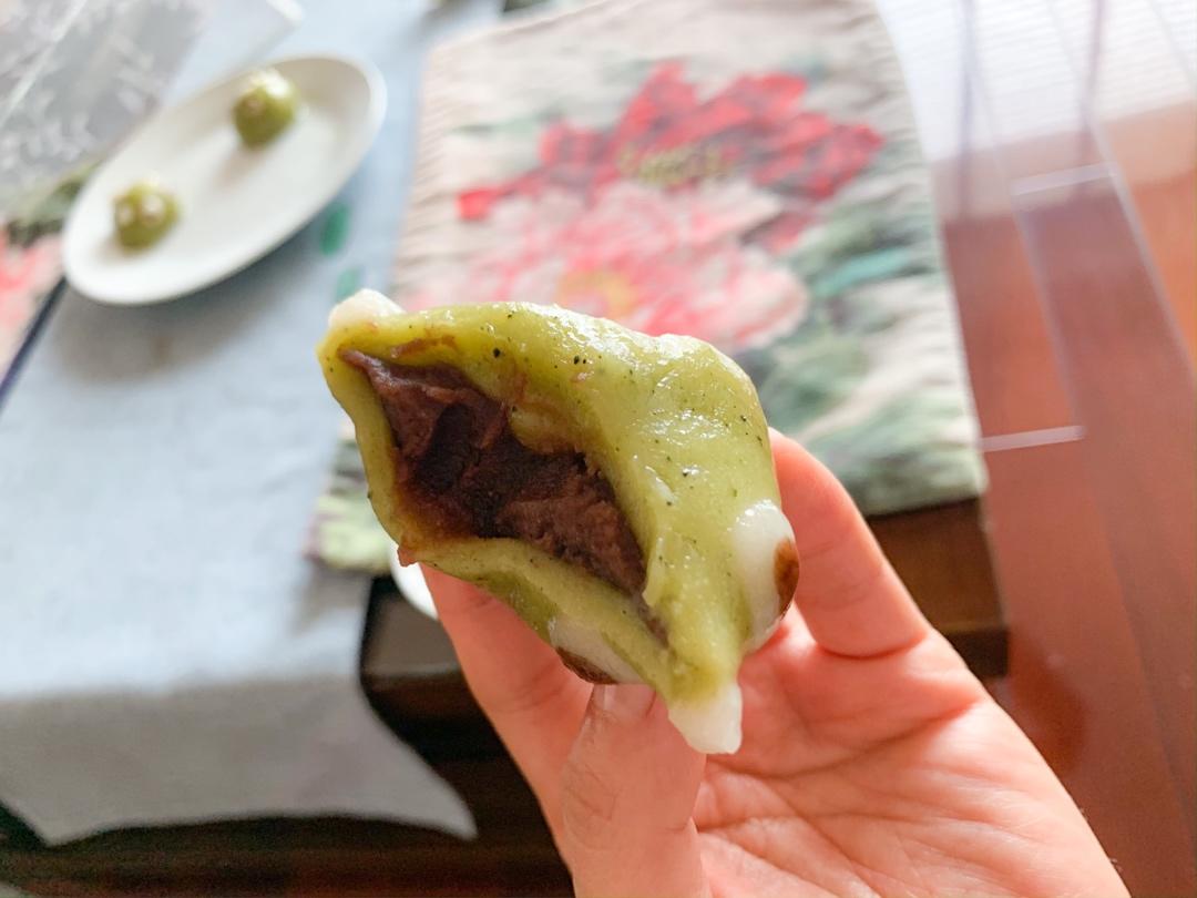 快手青团卡通青团蒸熟不会塌