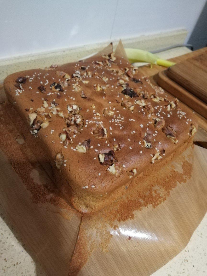 红糖枣泥核桃蛋糕