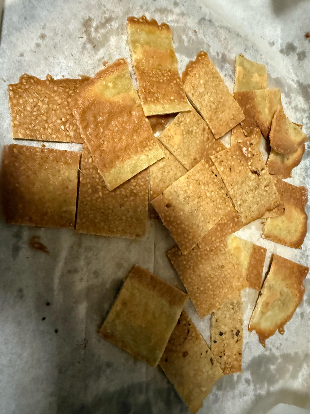 芝麻薄脆饼干，一步操作，超级简单
