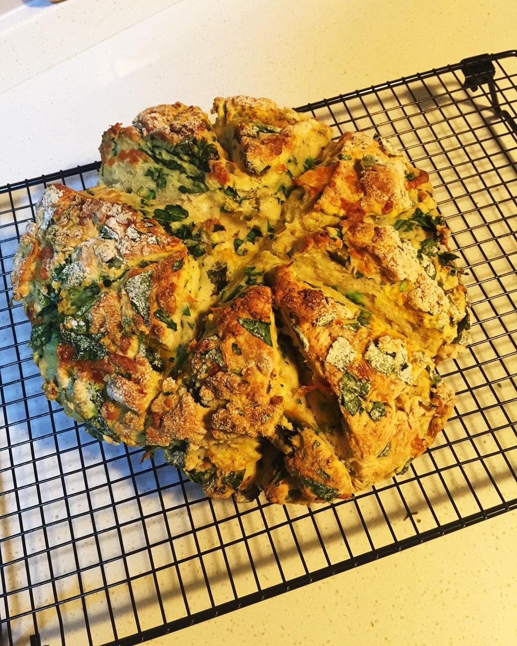 菠菜南瓜奶酪丹波面包丨健康·烘焙