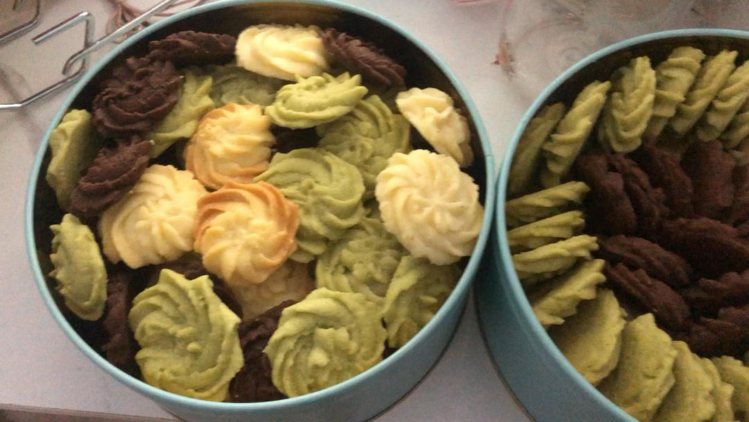 零失败❗️酥到掉渣的三色曲奇