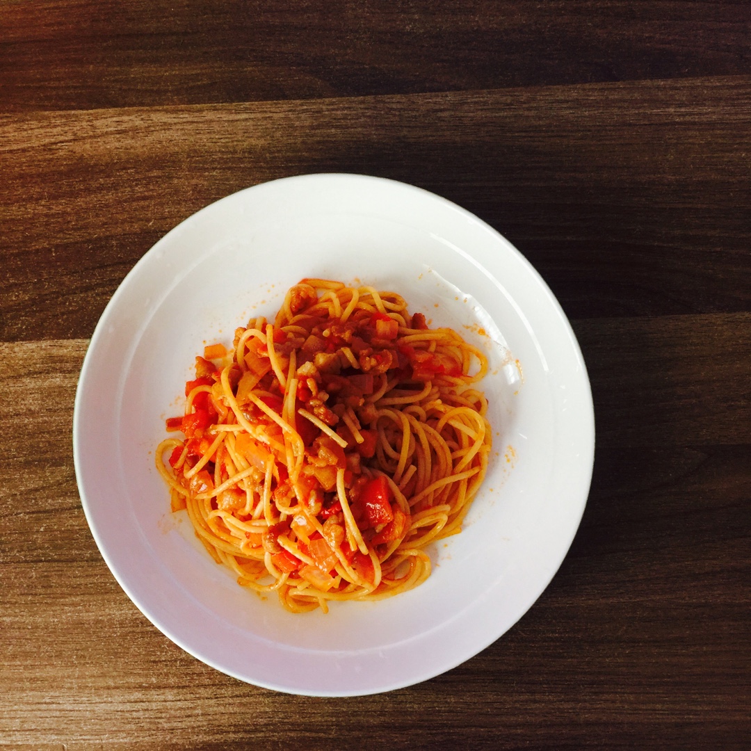 番茄肉酱意大利面