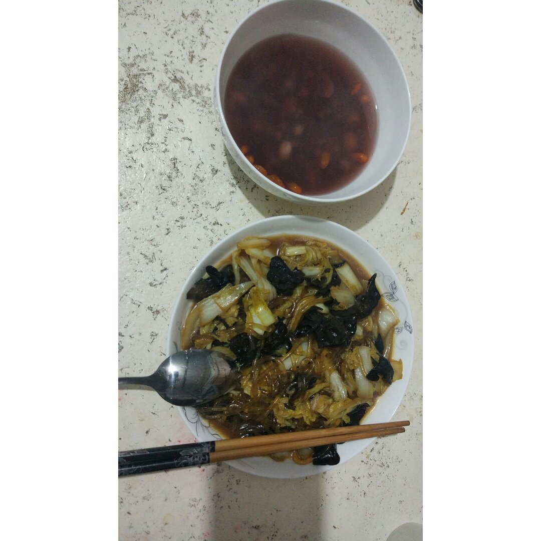 黑木耳娃娃菜