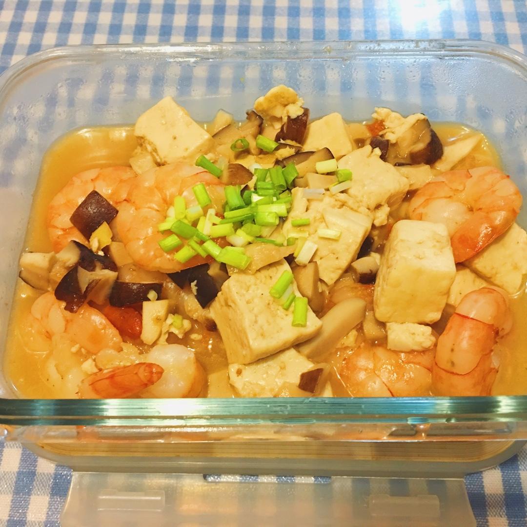 虾仁豆腐煲