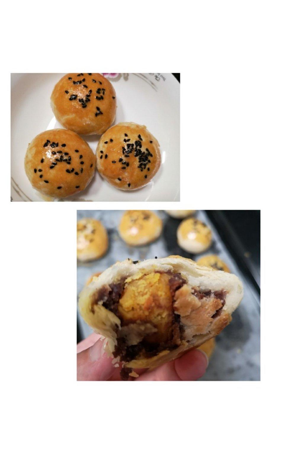 蛋黄酥：抹茶酥：（奶黄味）