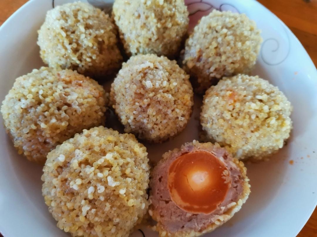 糯米咸蛋黄珍珠丸子