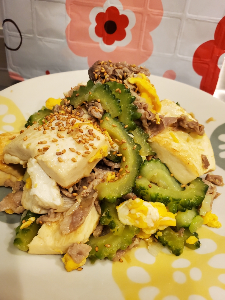 苦瓜豆腐鸡蛋 冲绳料理的做法