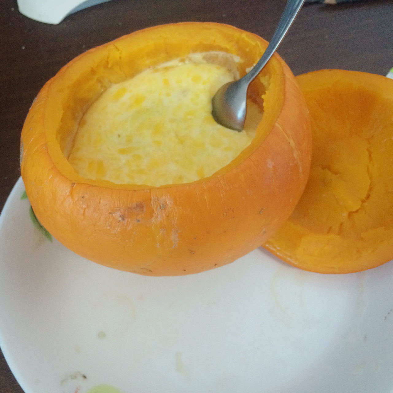 南瓜蒸蛋