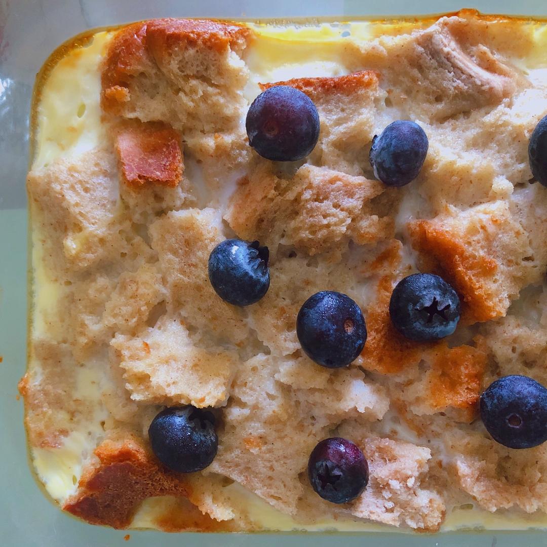 牛奶吐司鸡蛋布丁（失败吐司的归处）