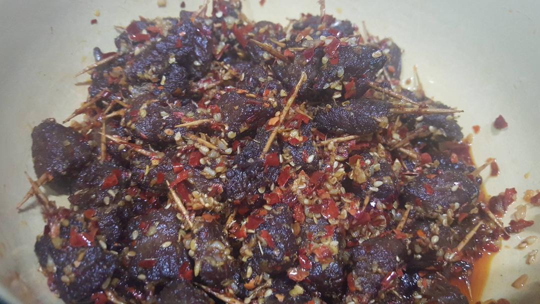 超好吃的牙签牛肉