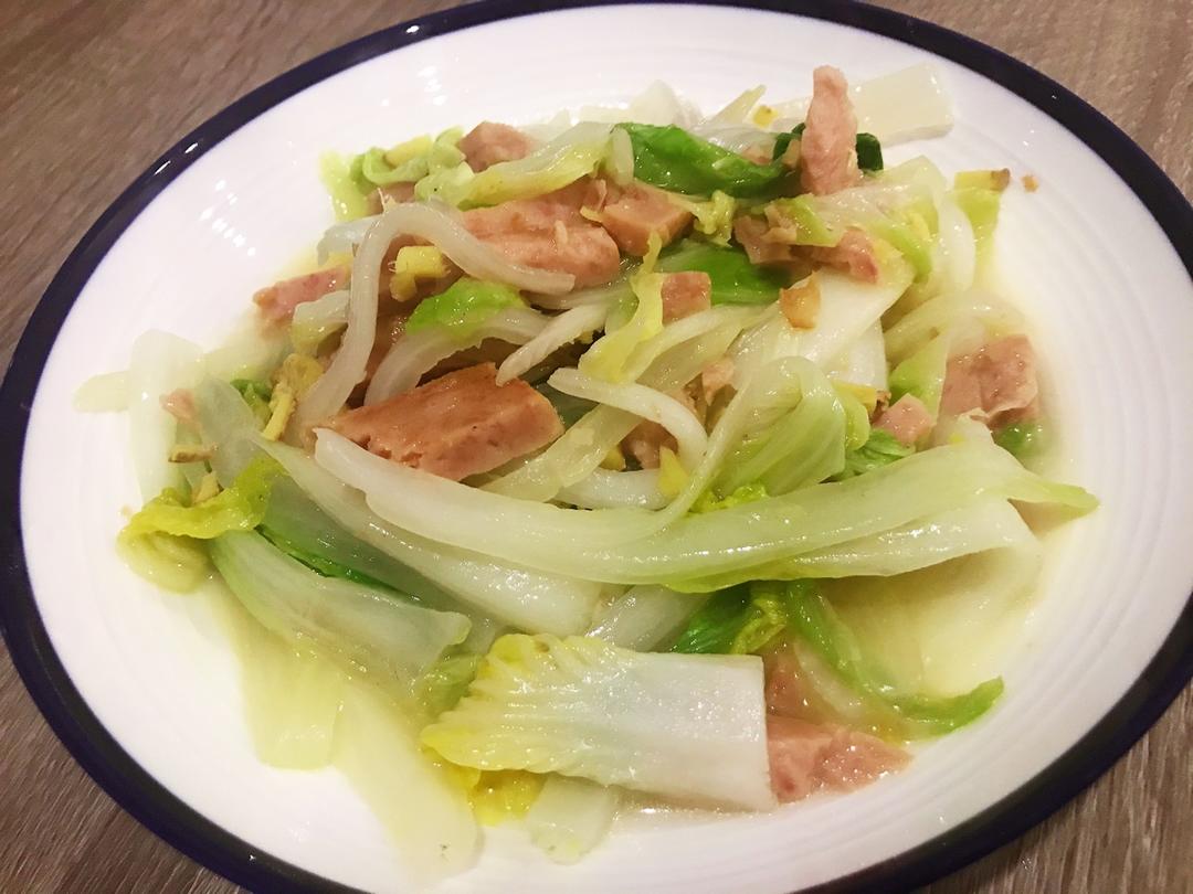 白菜午餐肉