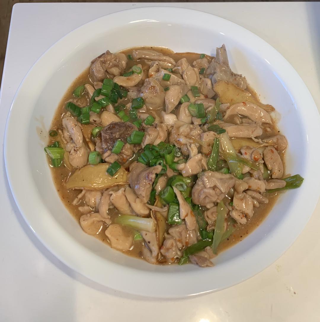 葱烧鸡肉的做法