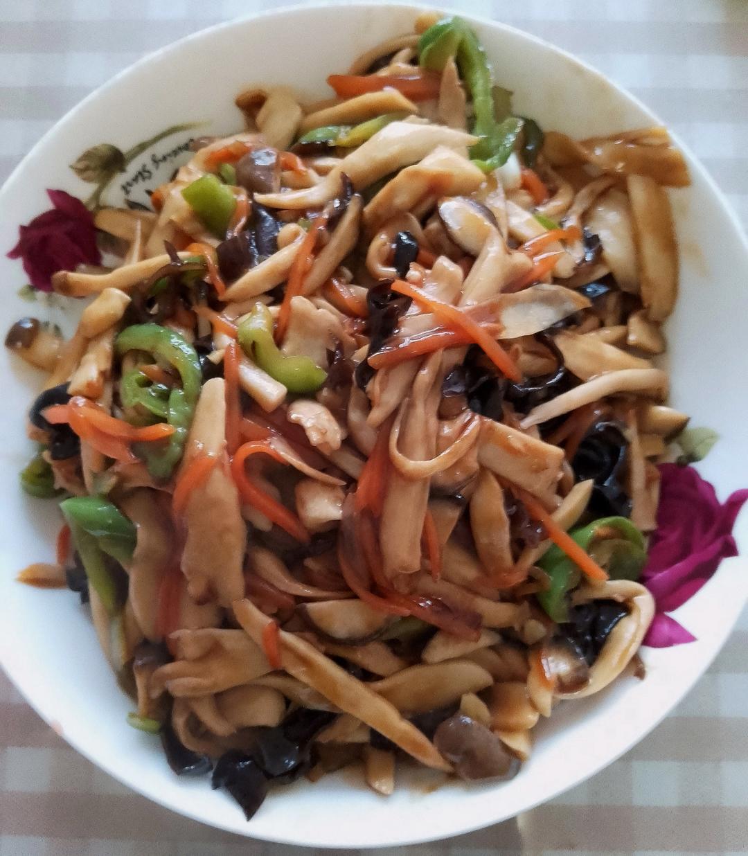 杏鲍菇素炒三丝