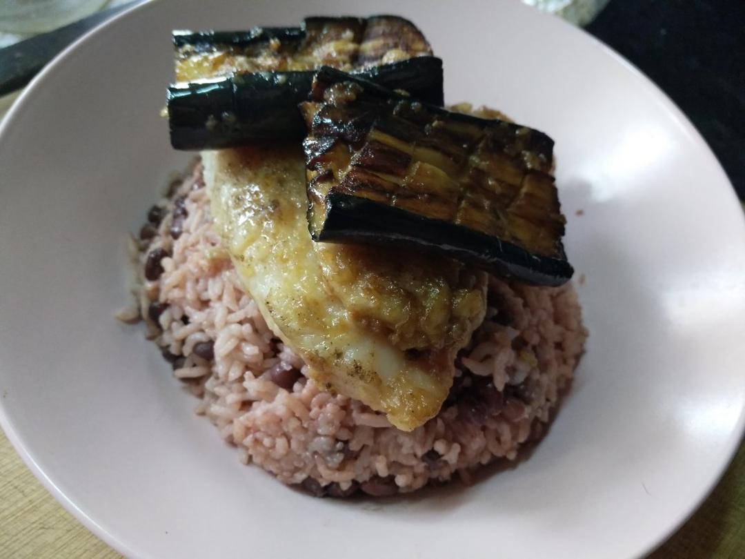 【食材包操作说明】蒲烧茄子龙利鱼红豆饭