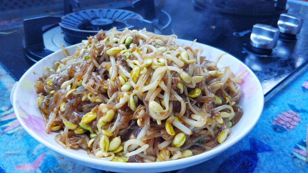 肉末粉丝黄豆芽