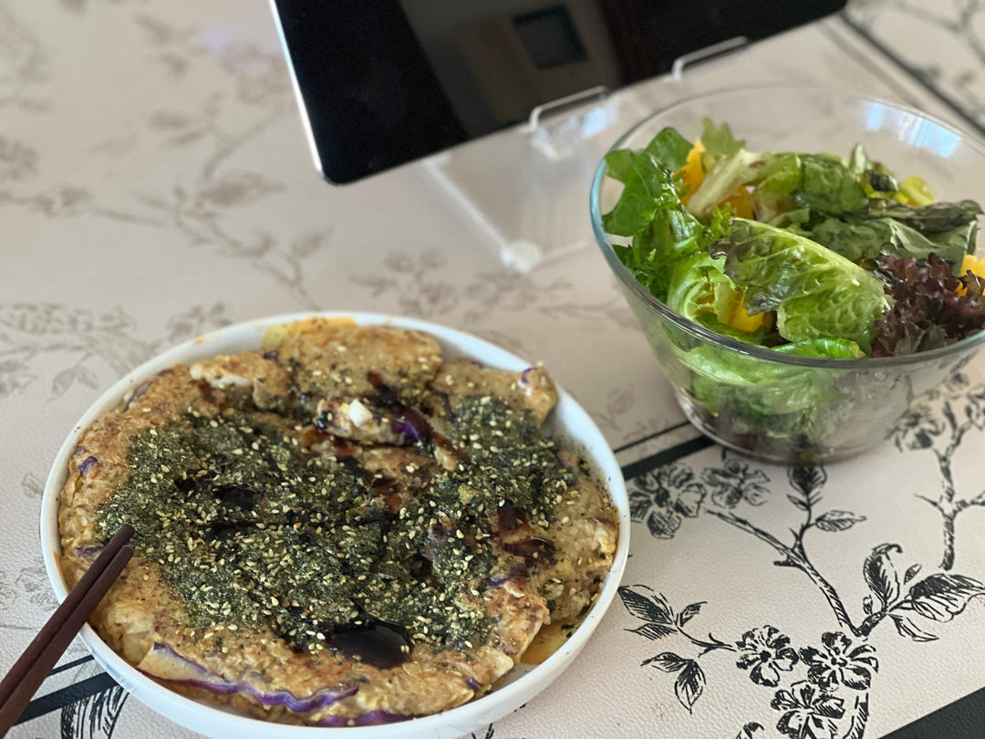 全麦日式大阪烧+人参果+无糖酸奶