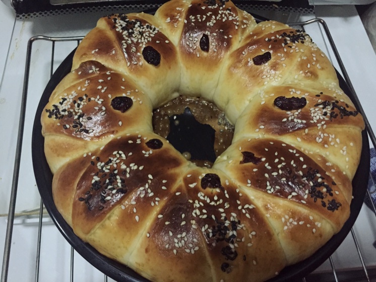 皇冠花朵面包（面包机版和面）