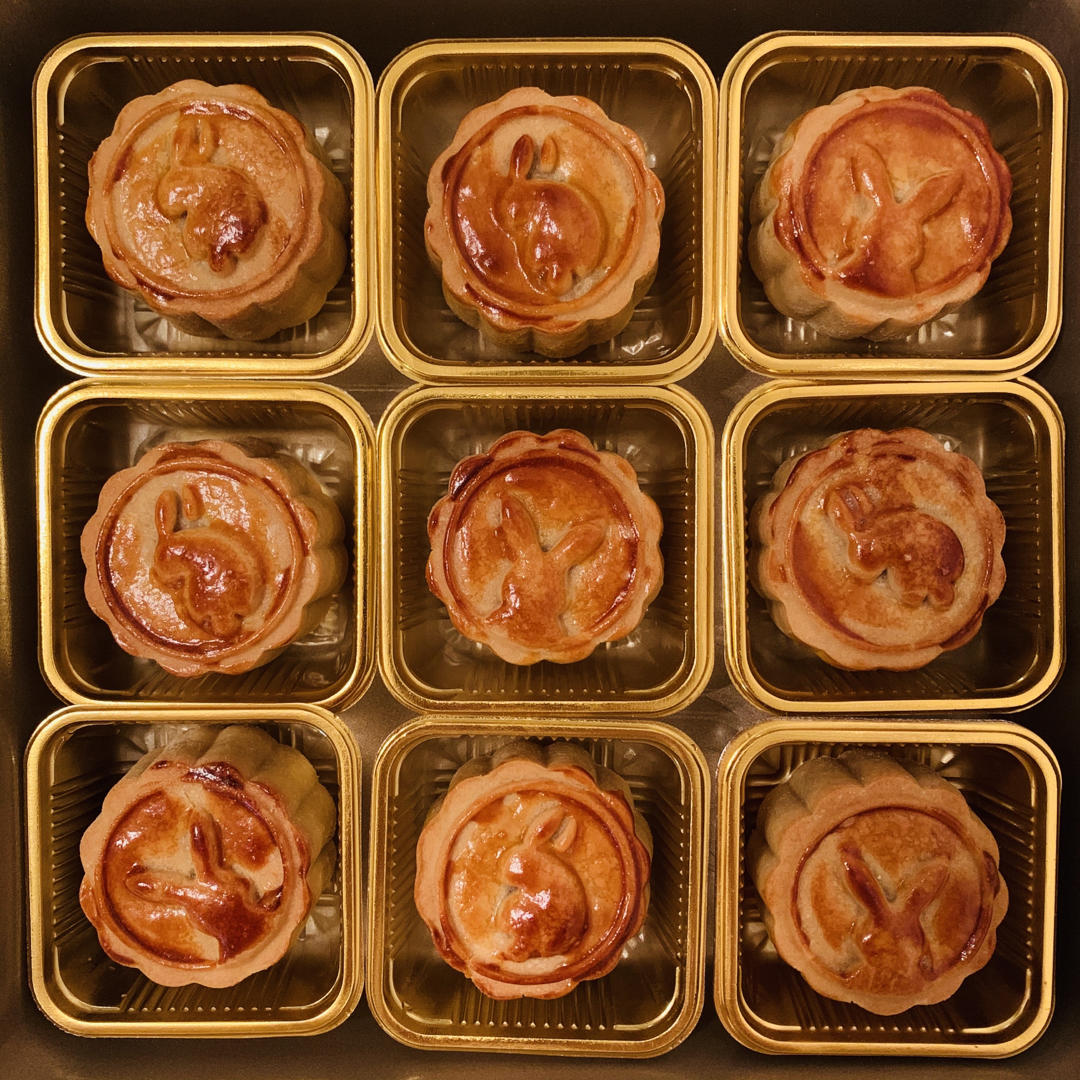 流心奶黄月饼（无吉士粉/转化糖浆版本）【曼食慢语】