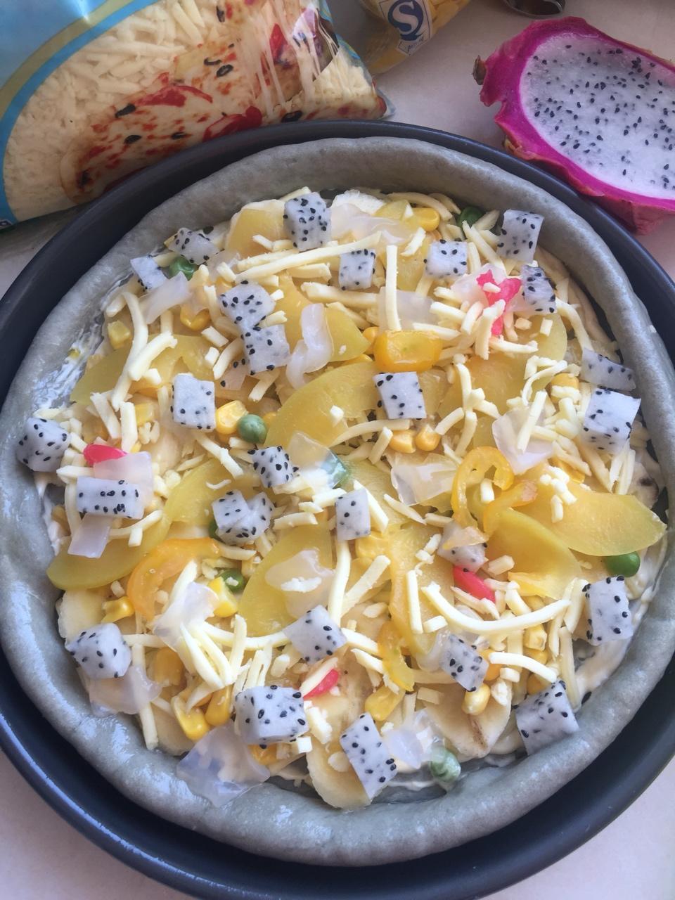 黑黑的黑炭披萨