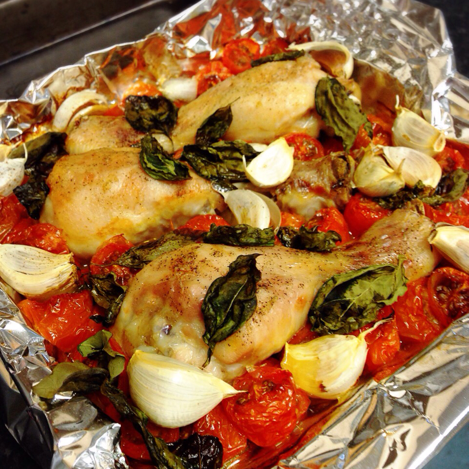 番茄大蒜香草烤鸡腿（庄祖宜）