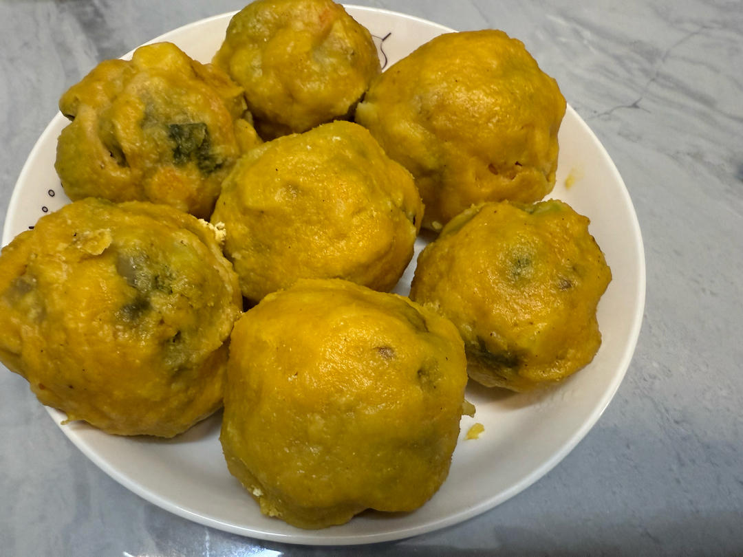 （减脂）玉米面菜团子