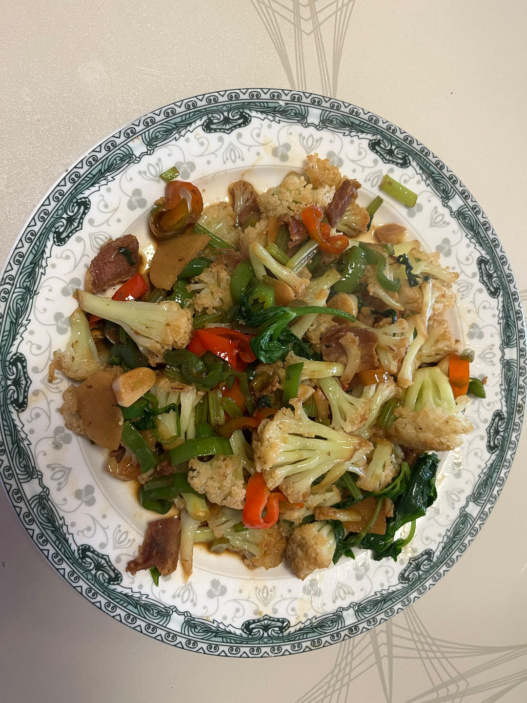 和饭店一个味道的干锅花菜