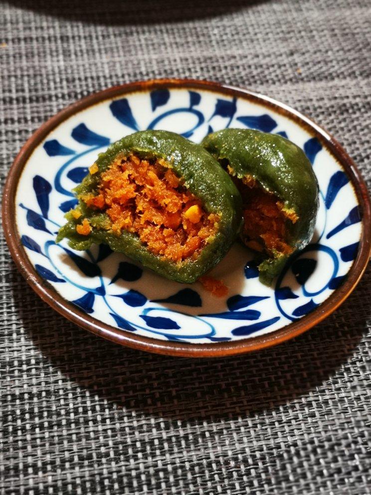 《Tinrry+》咸蛋黄肉松青团+红豆沙青团