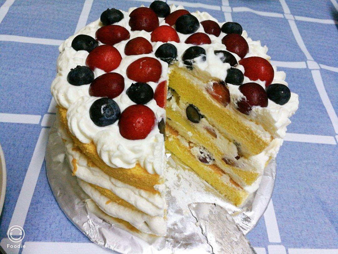 超简单完美戚风蛋糕（6寸2蛋）附打发、翻拌、脱模视频