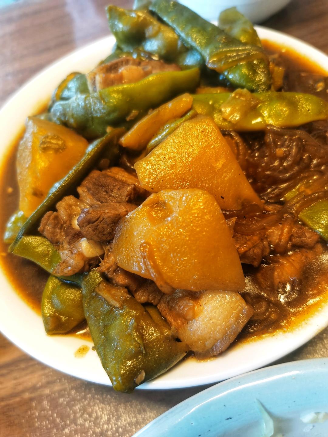 排骨炖土豆豆角