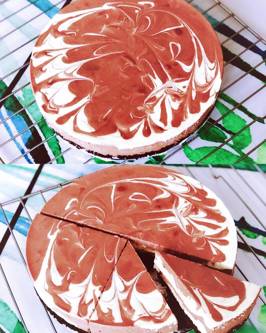摩卡大理石冻芝士蛋糕