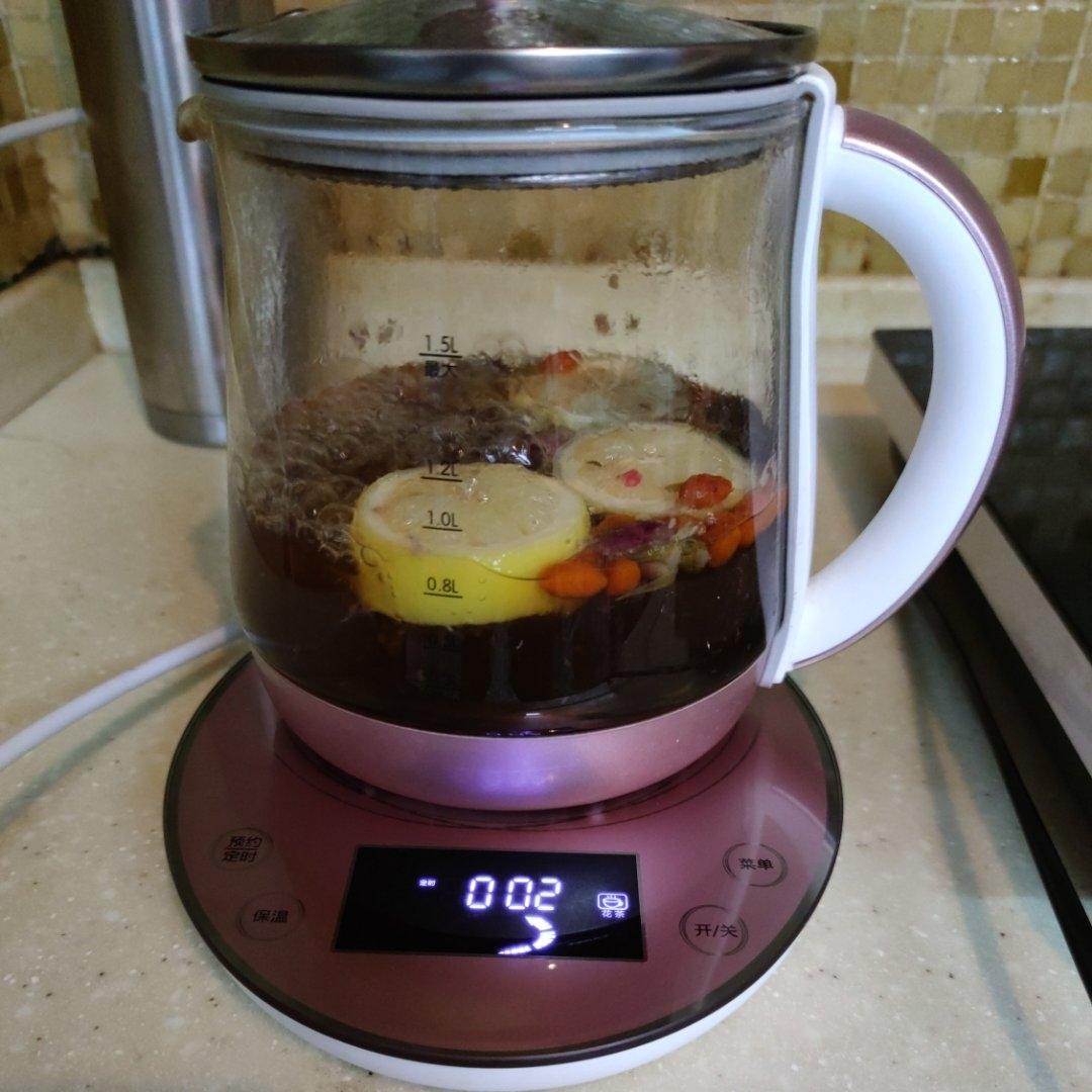 柠檬玫瑰花茶懒人精致下午茶