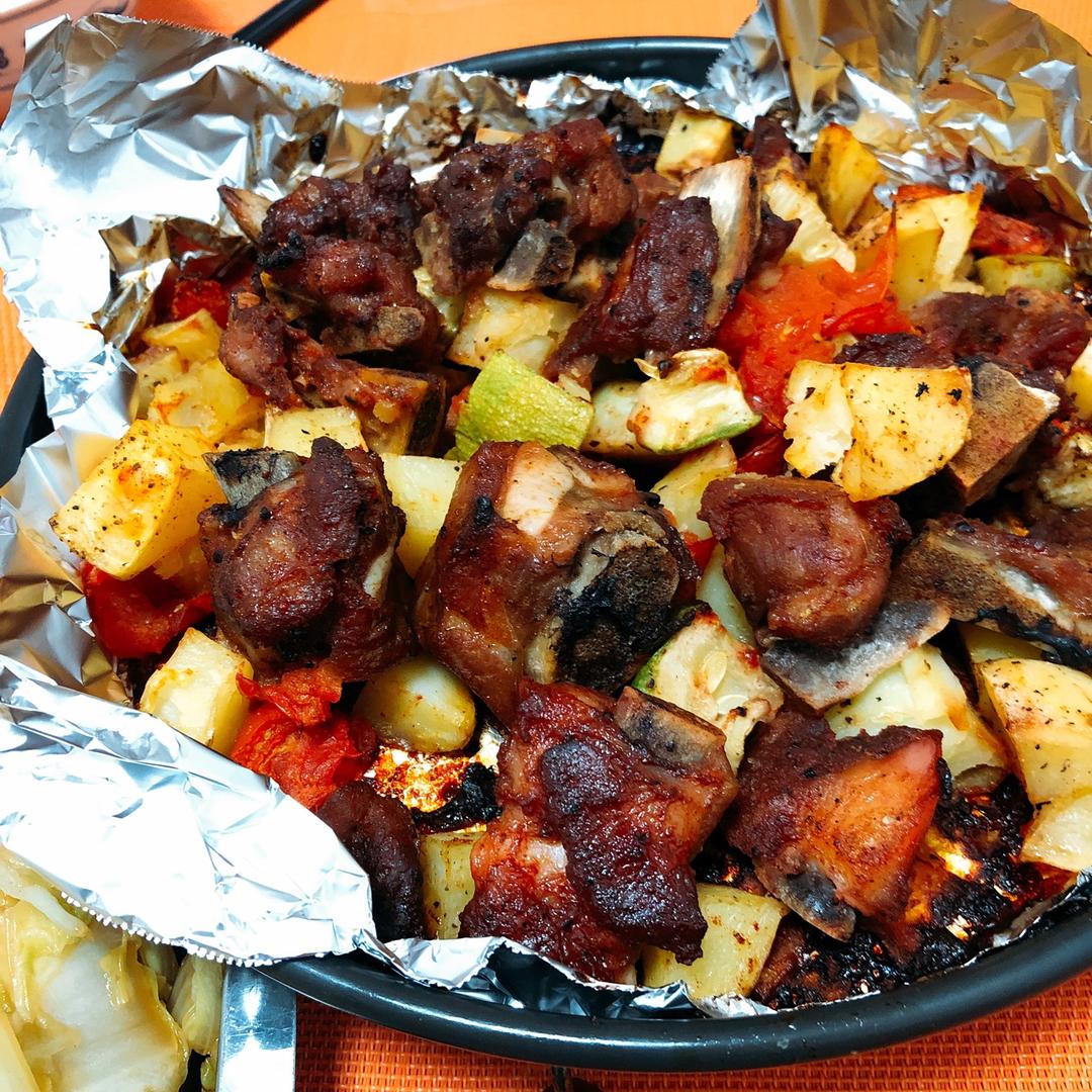 黑椒风味烤排骨