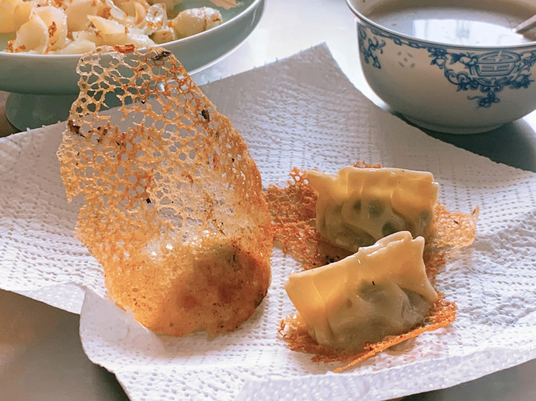 蕾丝煎饺‼️内附包饺子煎至过程详细视频‼️