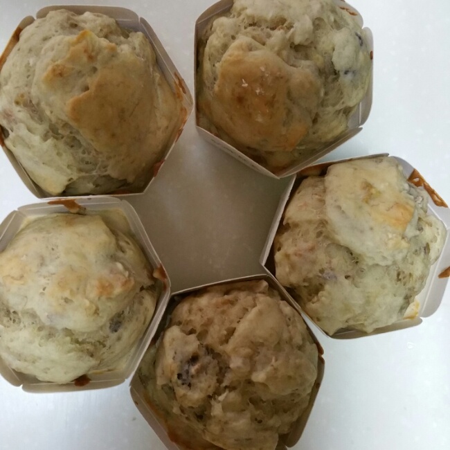 香蕉酸奶麦芬（无油无糖）——附传统法麦芬开裂Tips