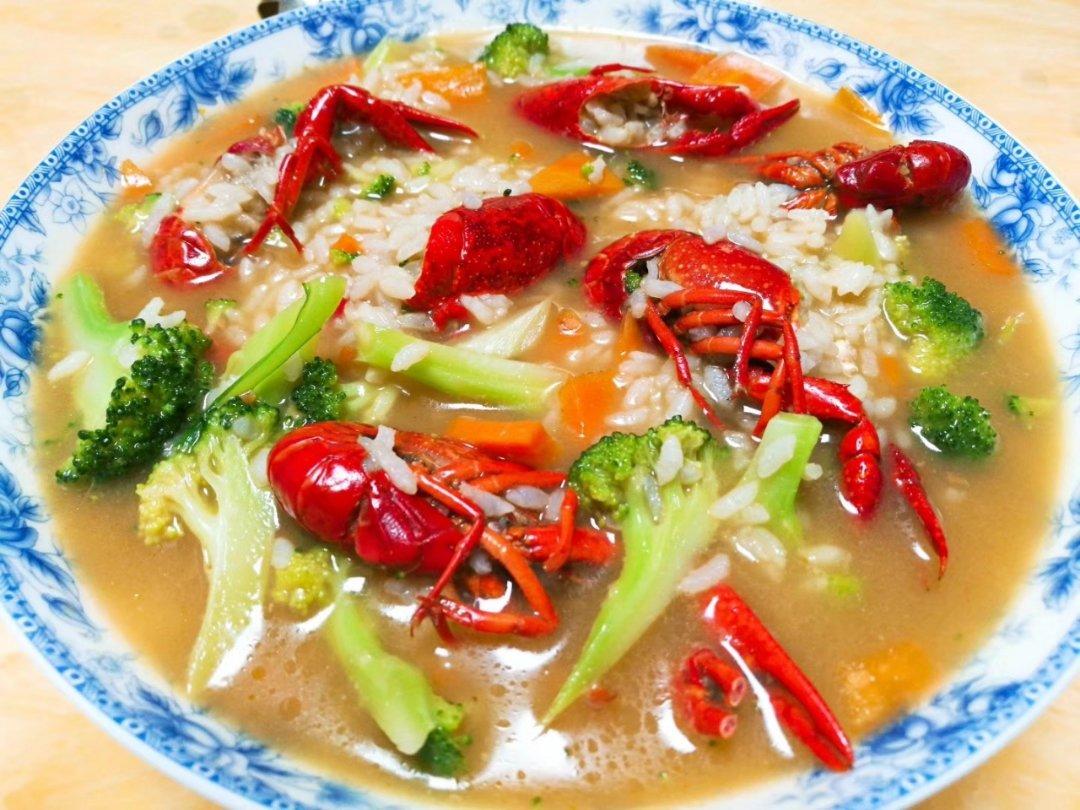 小龙虾蛤蜊泡饭(减肥)