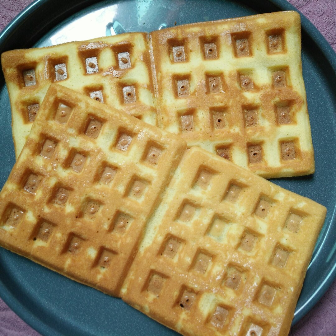 美味蓝莓华夫饼