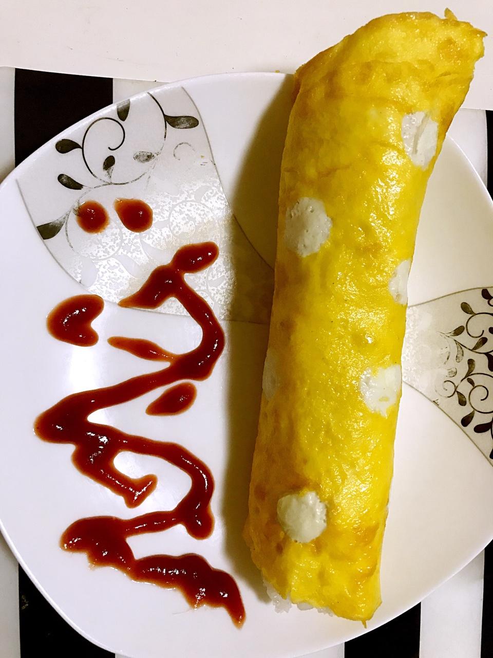 波点蛋包饭