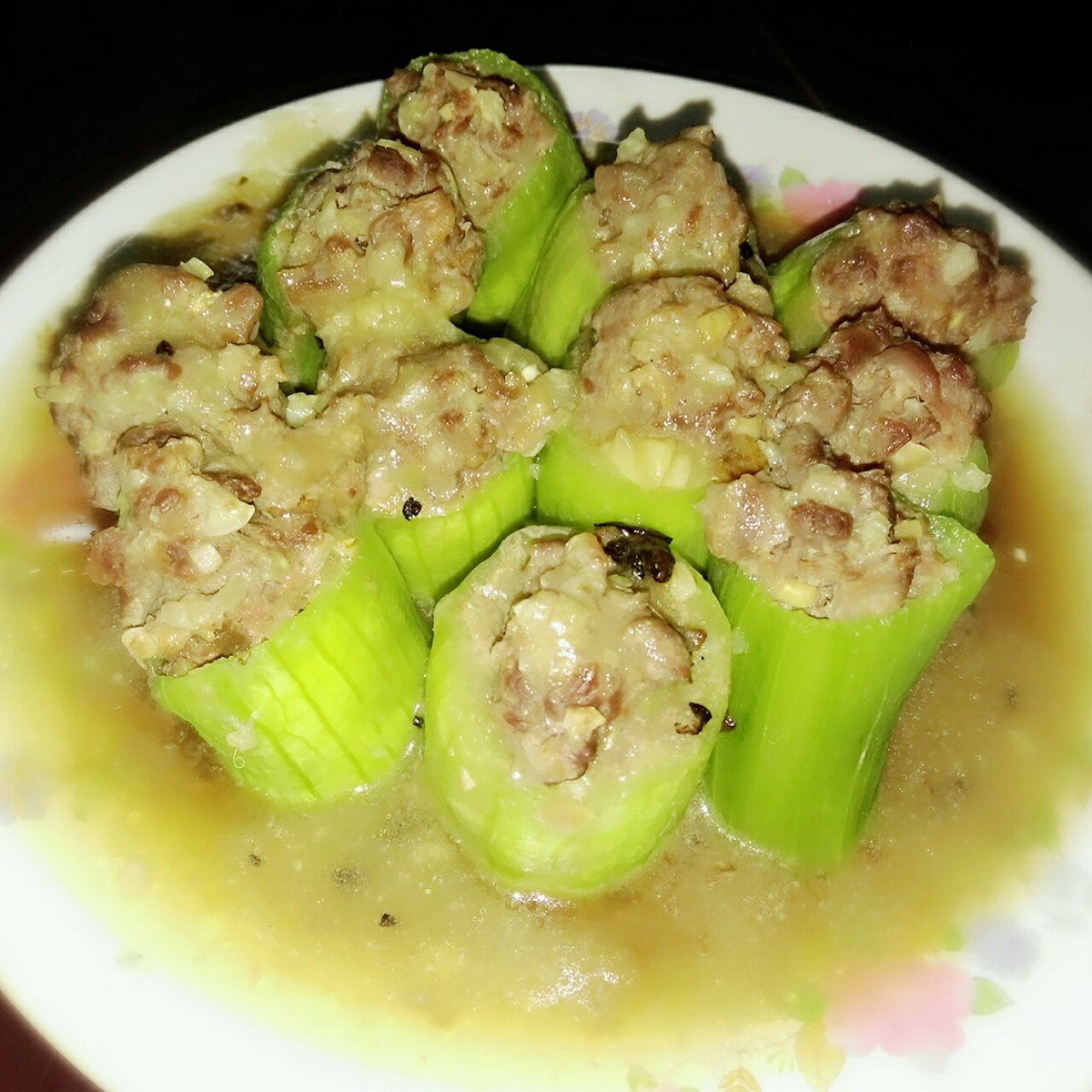 丝瓜酿肉丸