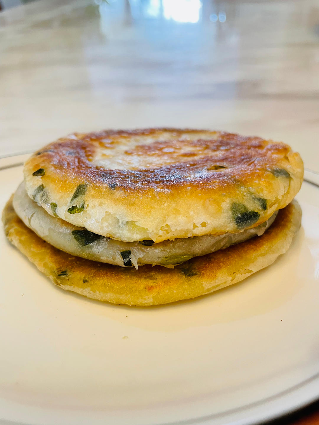 外酥里软的葱油饼